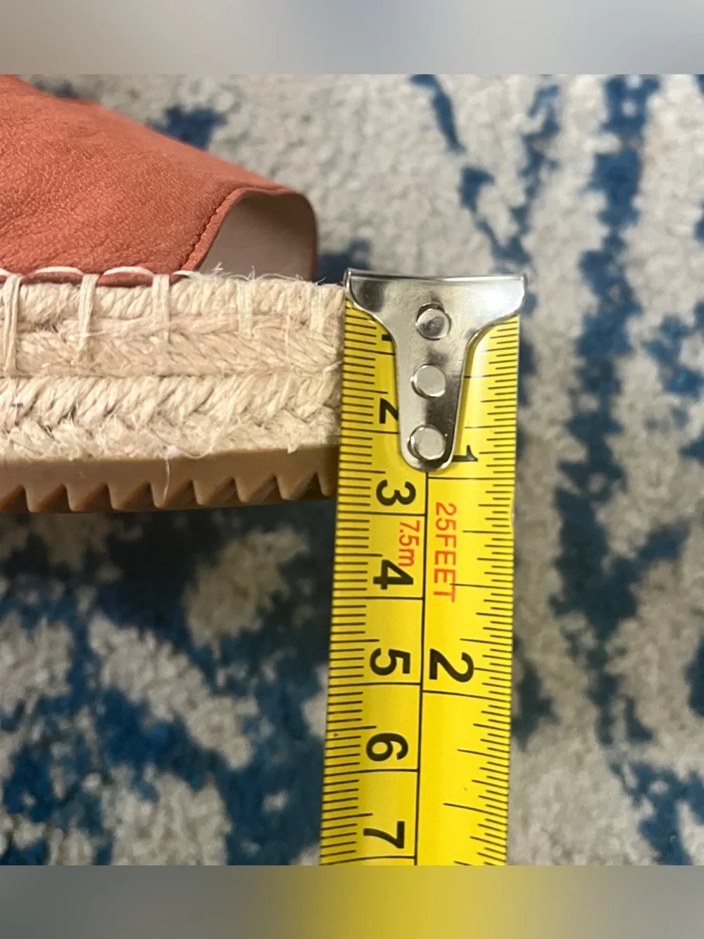 Eileen Fisher Weslia Espadrille Wedge Sandal Cider Leather Size 9 Coastal